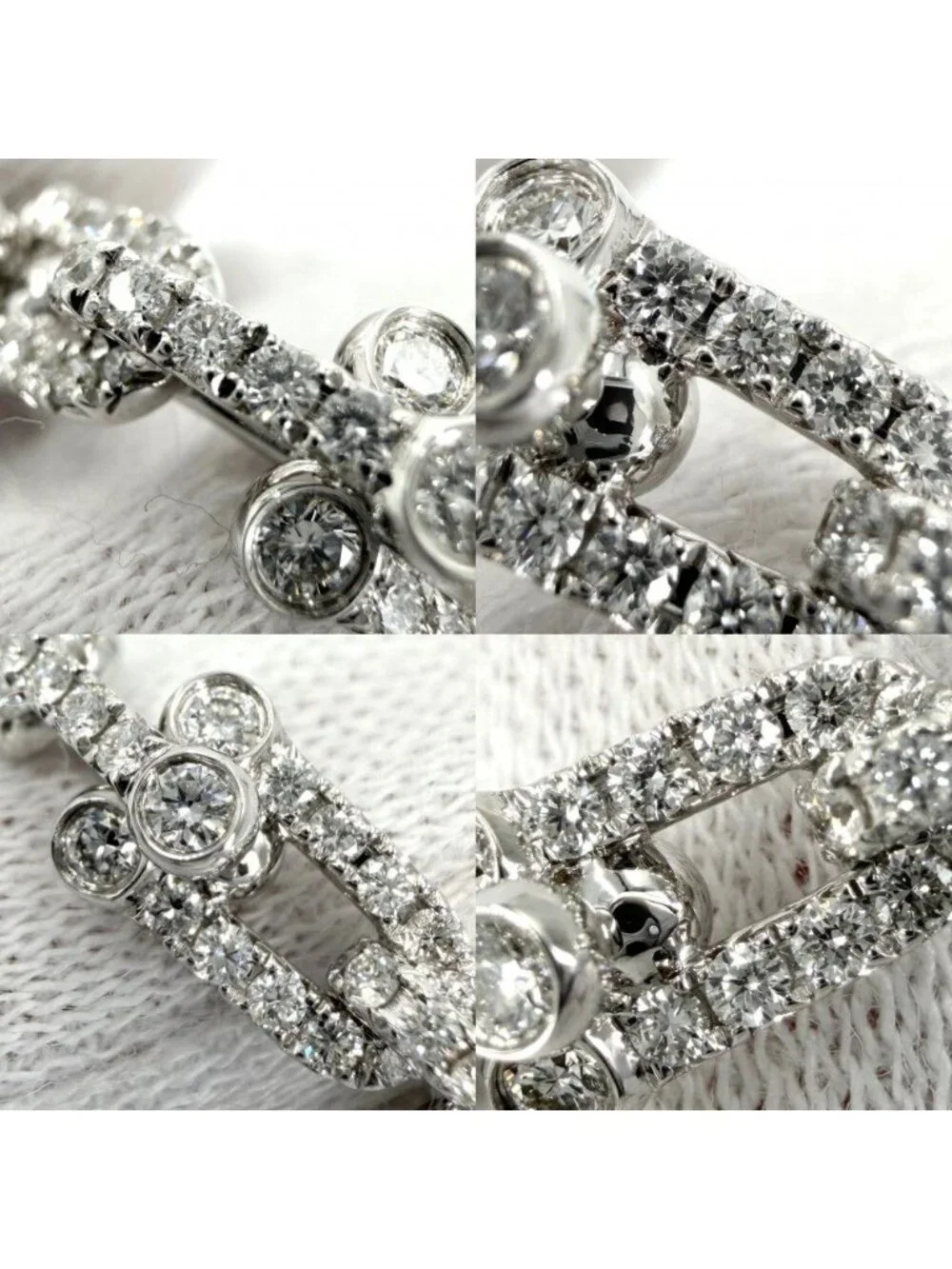 Tiffany & Co Ring Small Link Accessory Pave White Gold Diamond